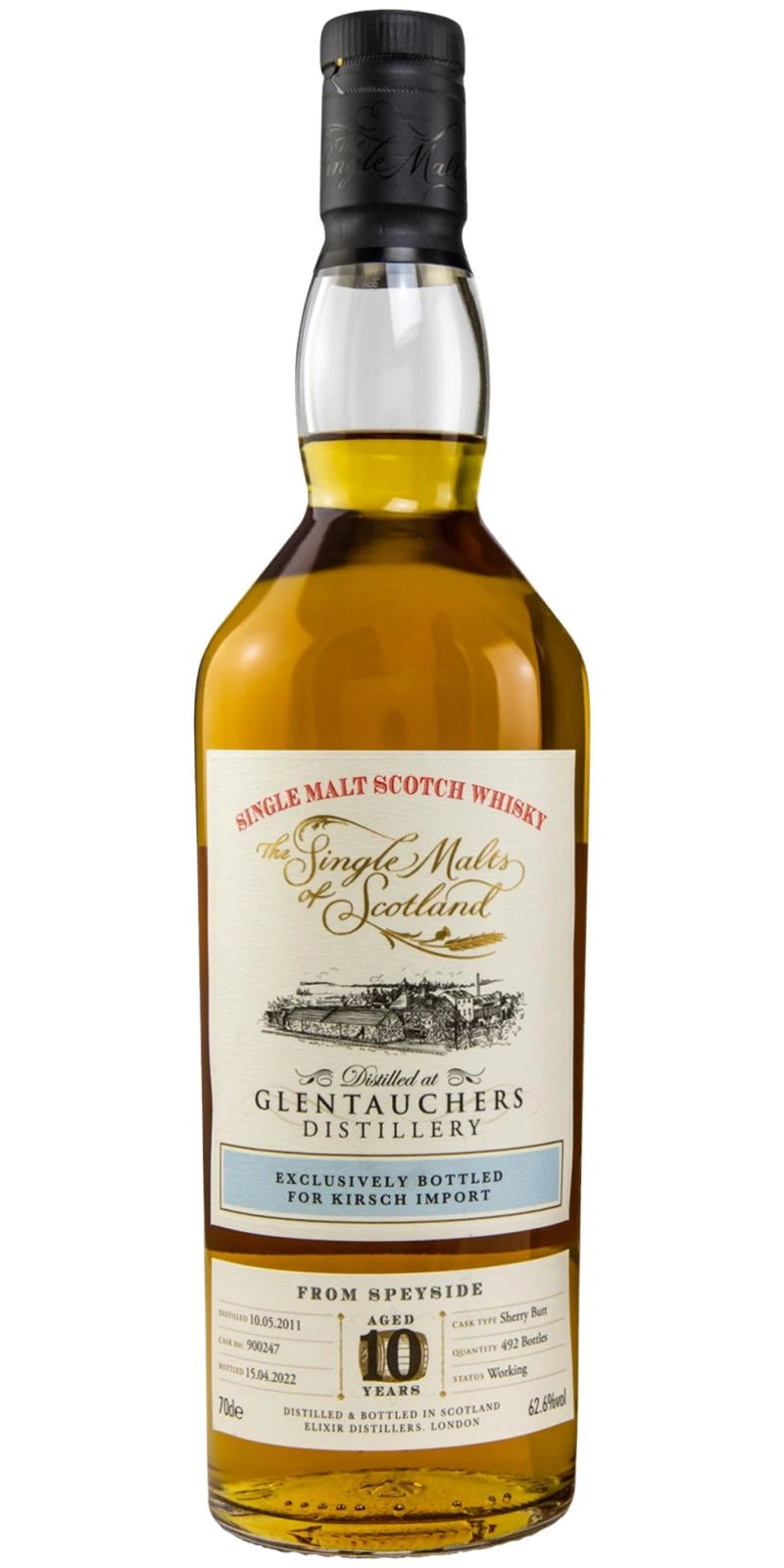 SINGLE MALTS OF SCOTLAND GLENTAUCHERS 2011 SCOTCH 700ML