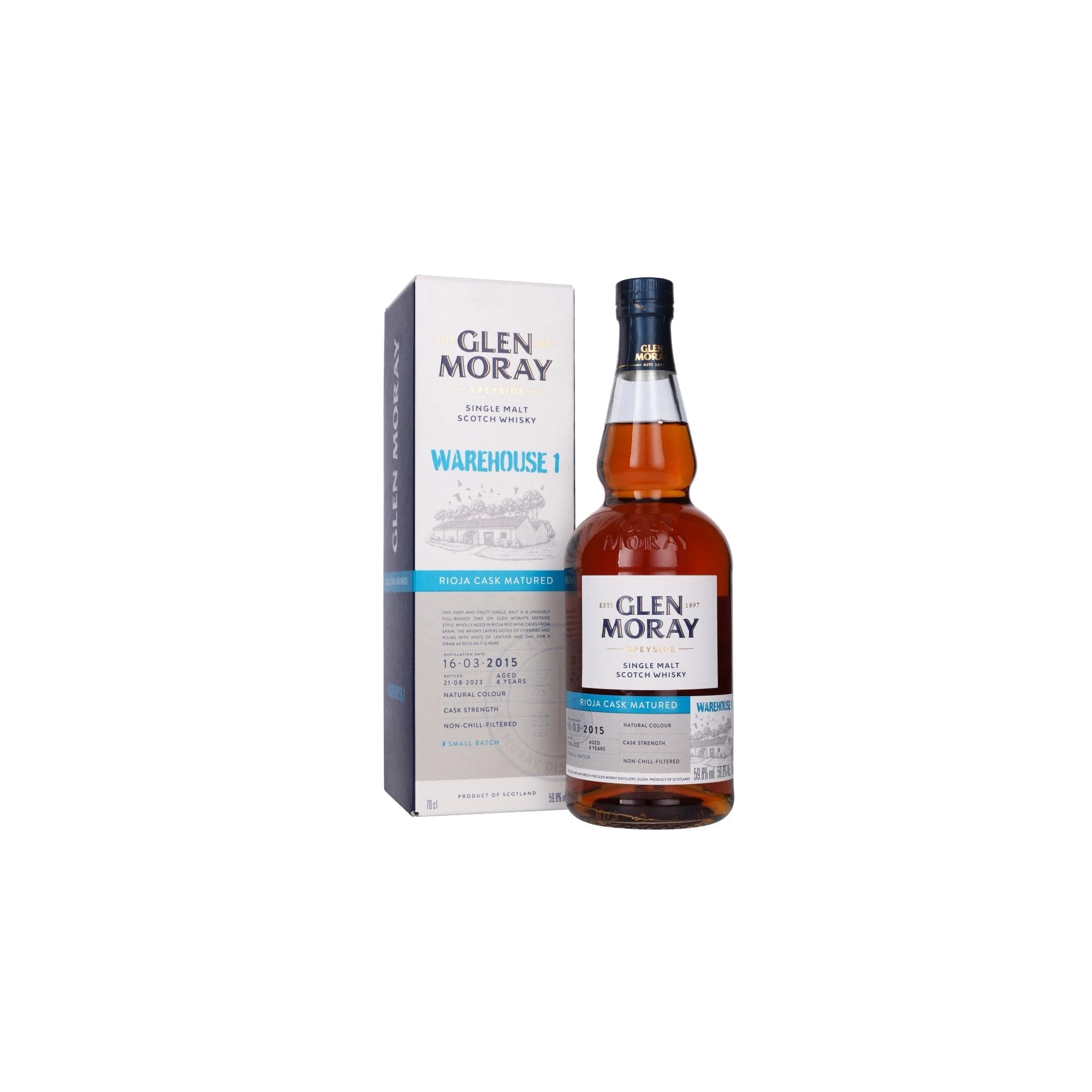 GLEN MORAY RIOJA SINGLE MALT SCOTCH WHISKY 700ML