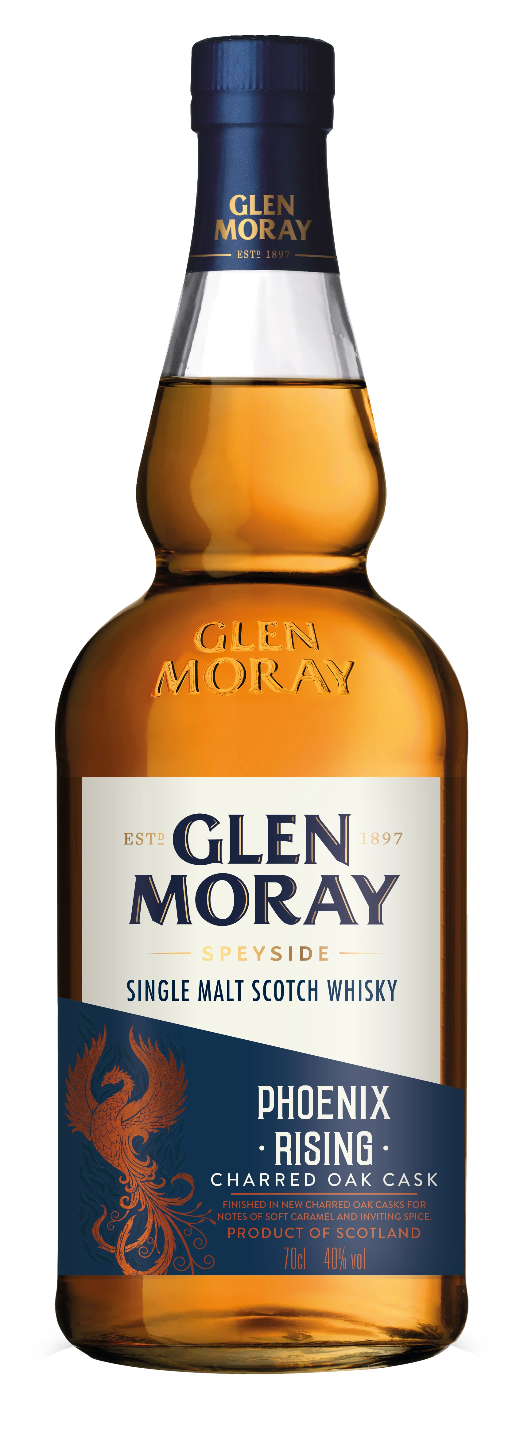 GLEN MORAY PHOENIX RISING SINGLE MALT SCOTCH WHISKY 700ML