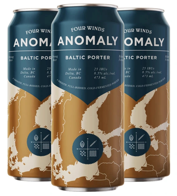 FOUR WINDS ANOMALY BALTIC PORTER 473ML 4PK CAN