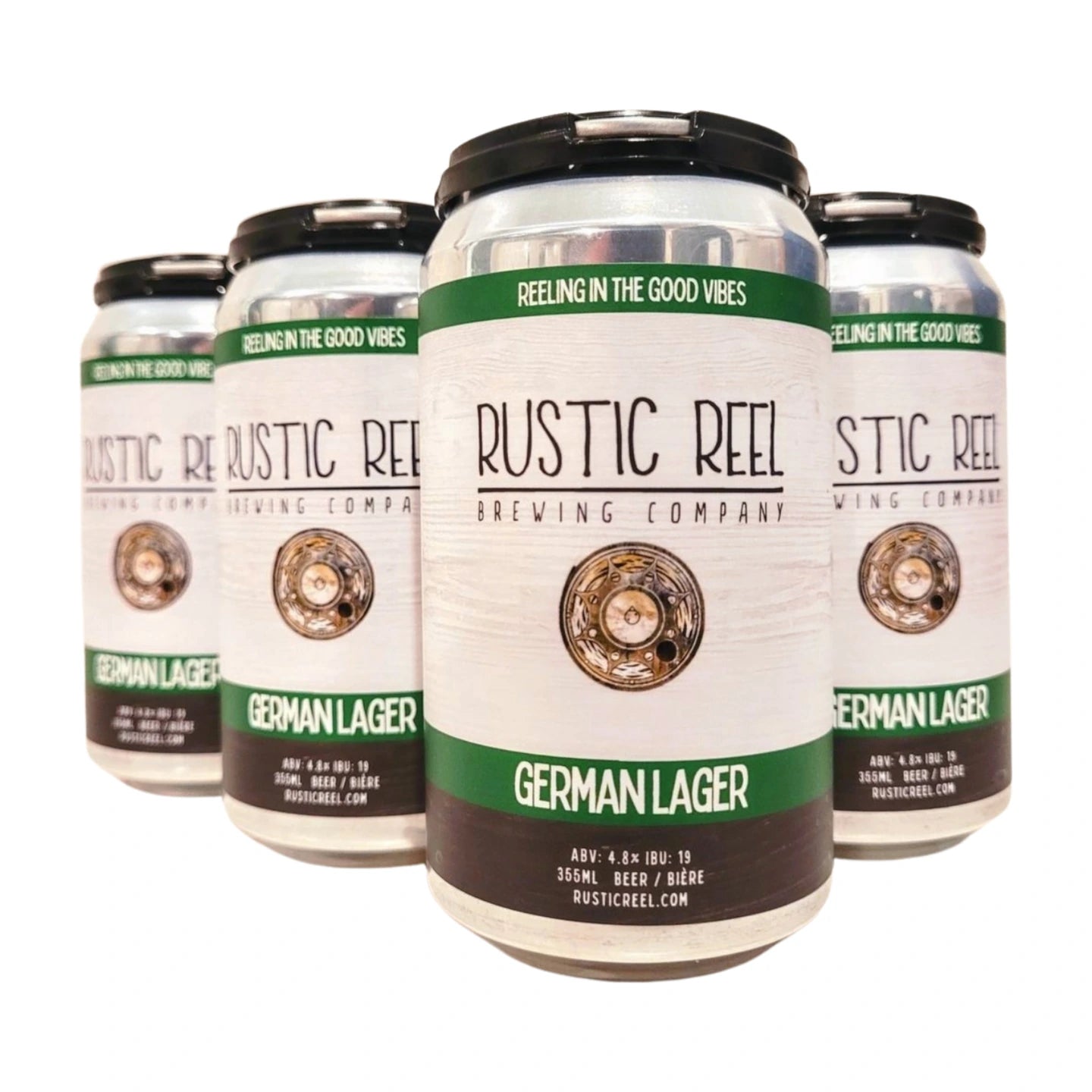 RUSTIC REEL GERMAN LAGER 355ML 6PK CAN