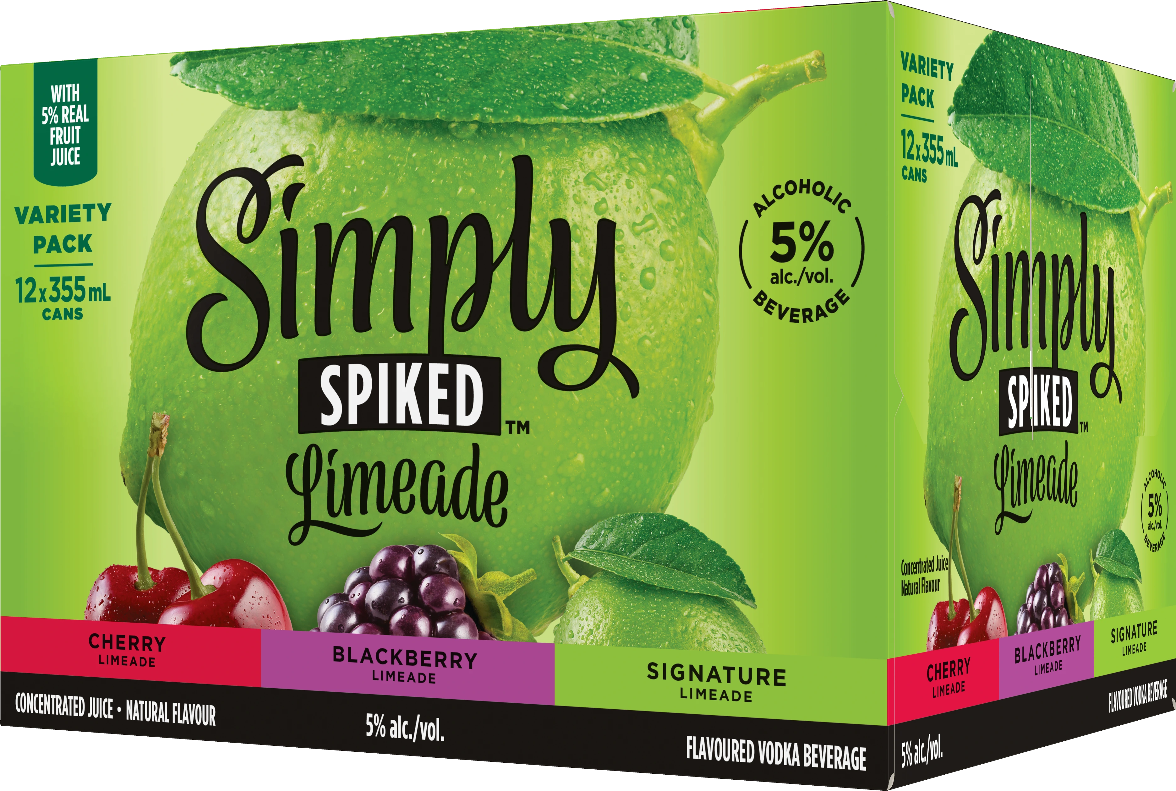 SIMPLY SPIKED LIMEADE VARIETY PACK 355ML 12PK CAN