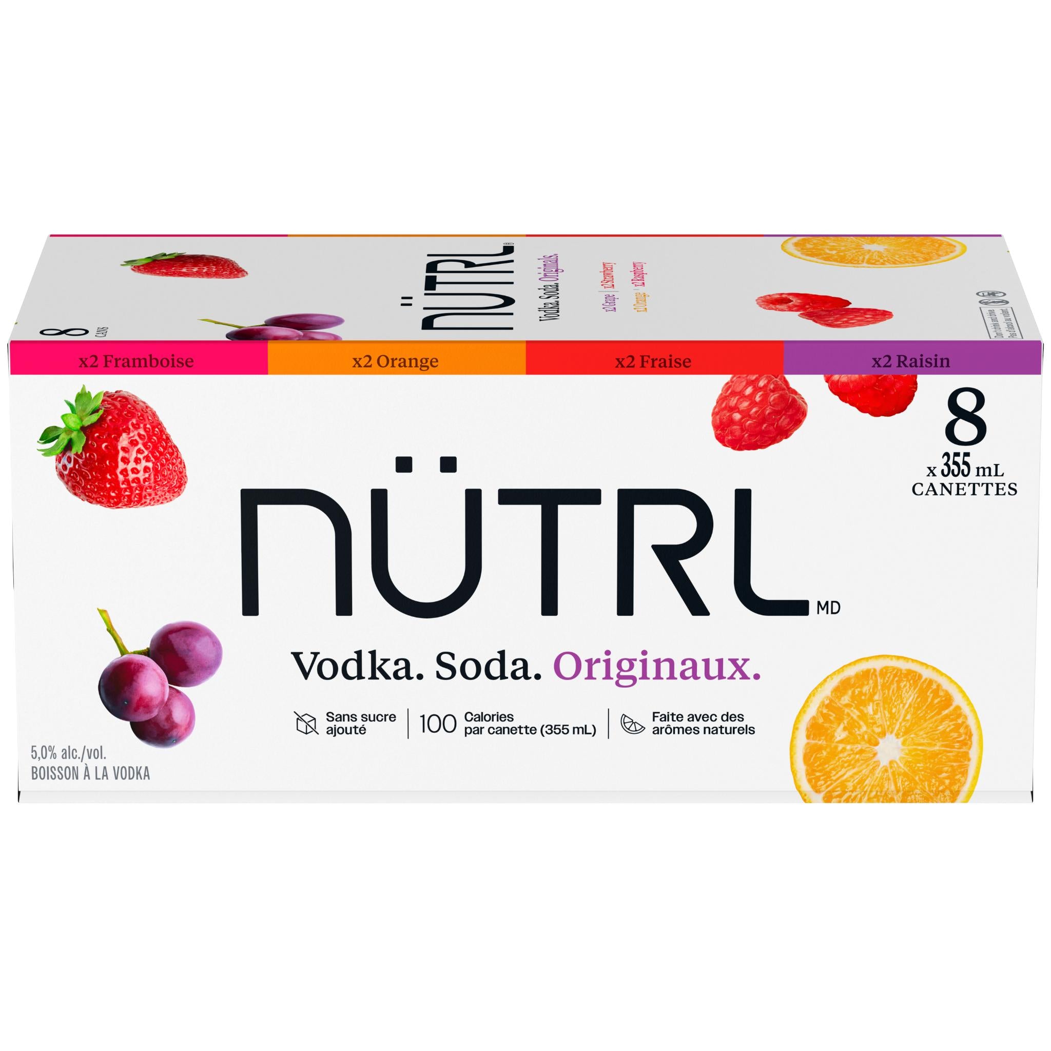 NUTRL VODKA SODA MIXER 355ML 8PK CAN