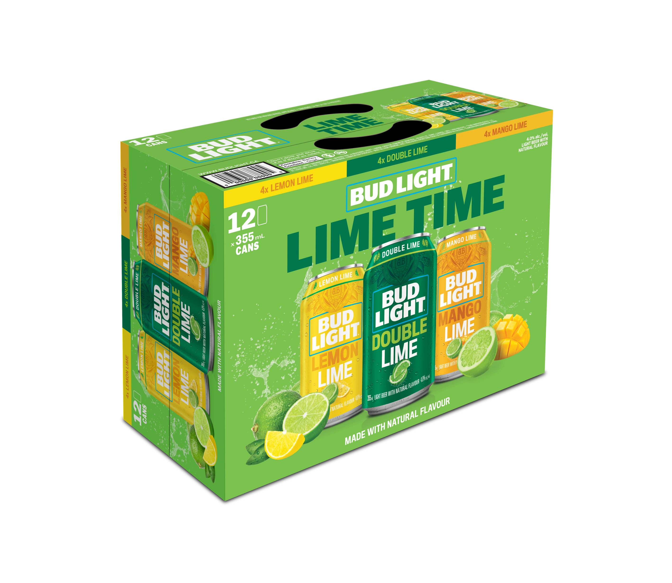 BUD LIGHT LIME TIME MIXER 355ML 12PK CAN