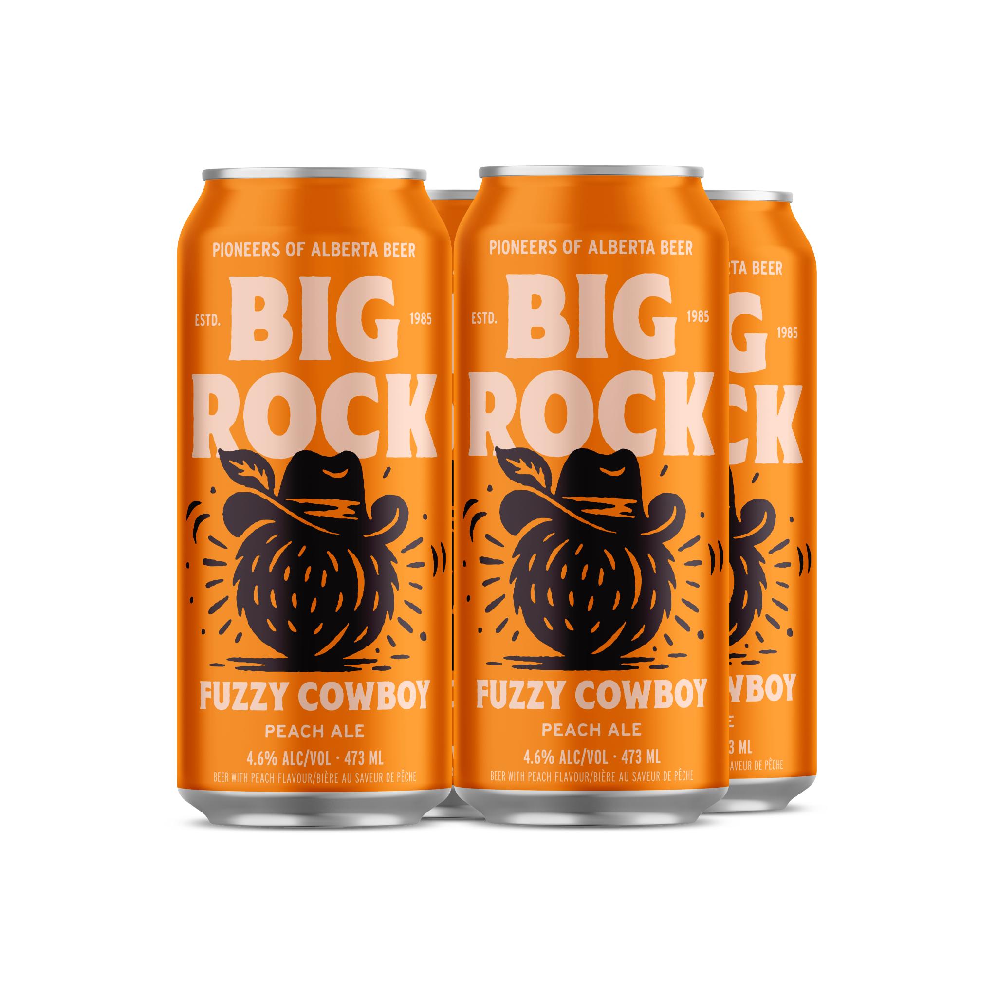 BIG ROCK FUZZY COWBOY PEACH ALE 473ML 4PK CAN