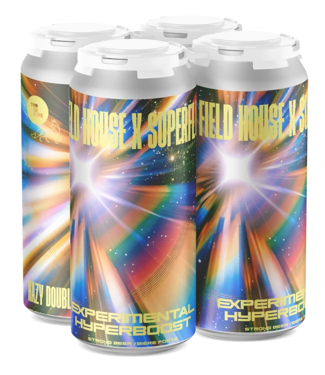 FIELD HOUSE X SUPERFLUX HYPERBOOST HAZY DIPA 473ML 4PK CAN