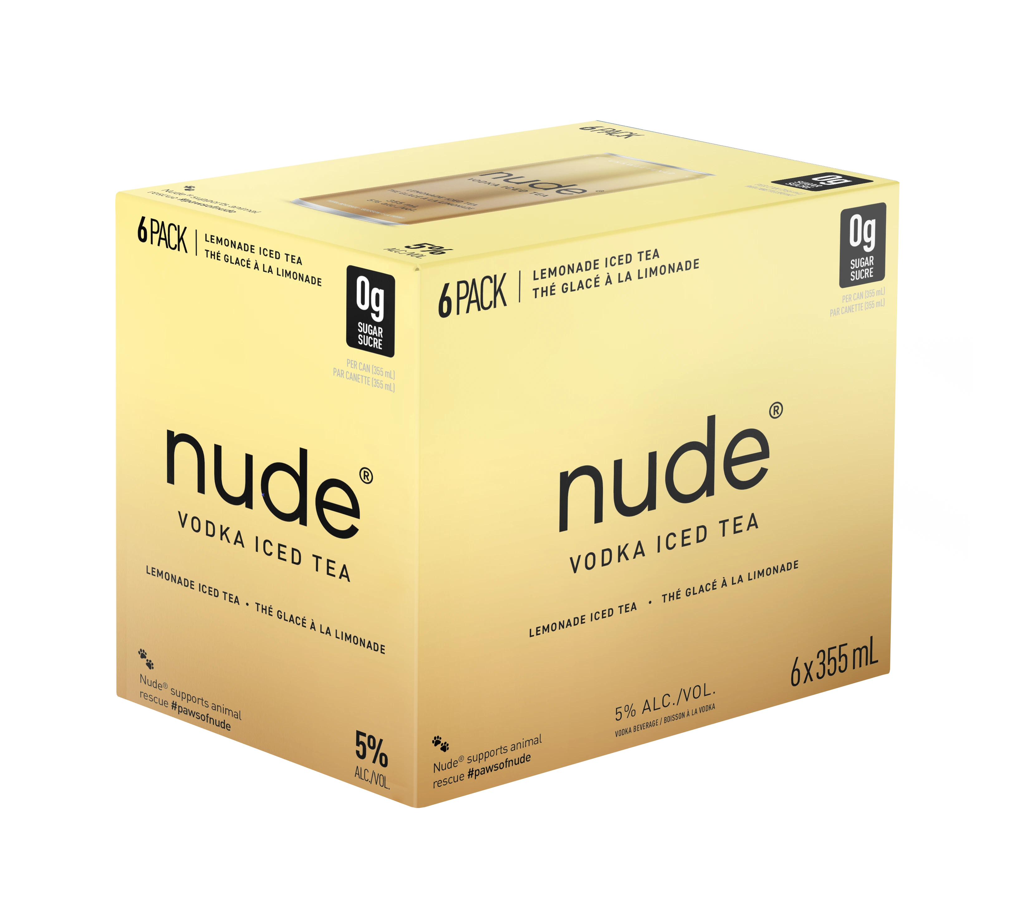 NUDE VODKA ICED TEA LEMONADE 355ML 6PK CAN