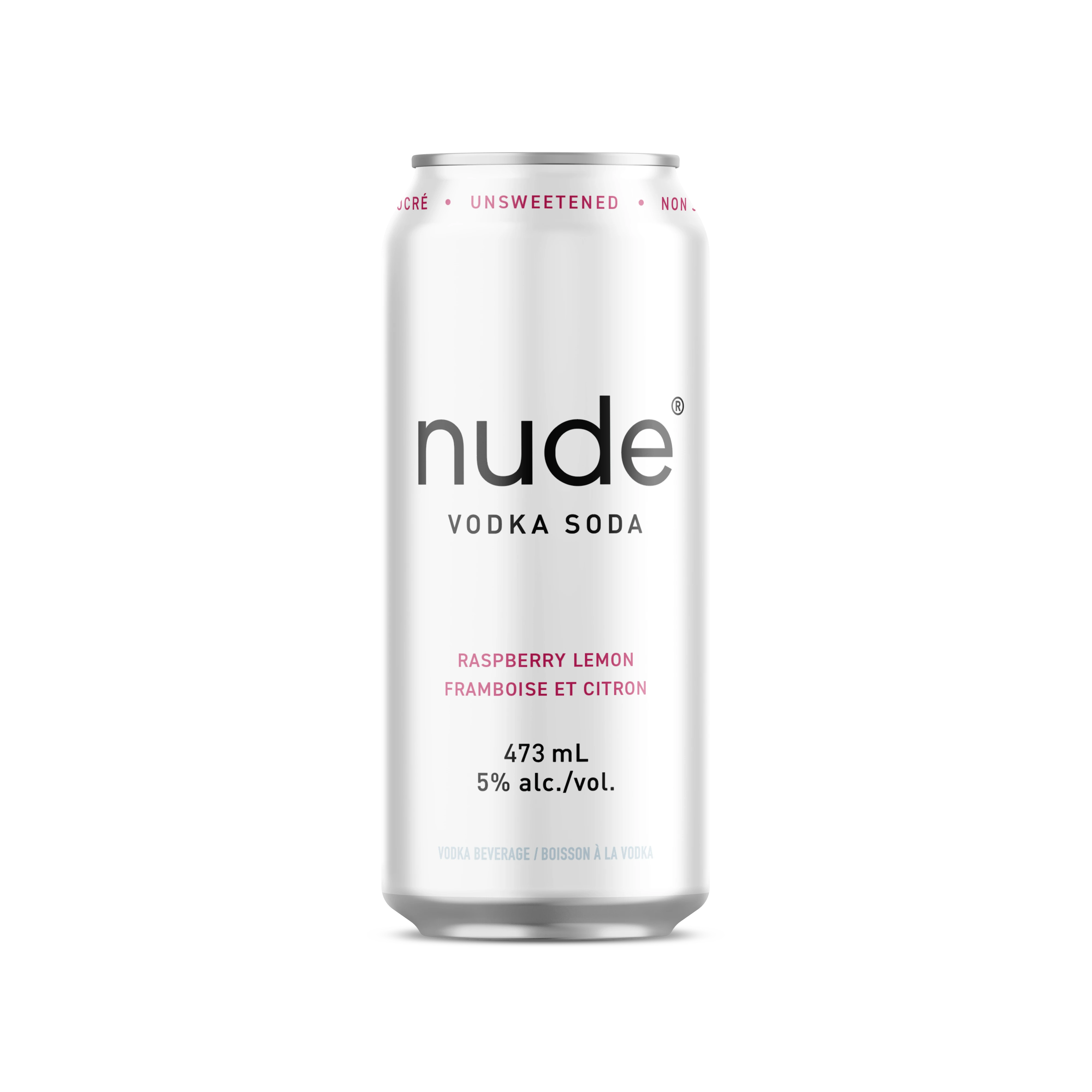 NUDE VODKA SODA RASPBERRY LEMON 473ML CAN