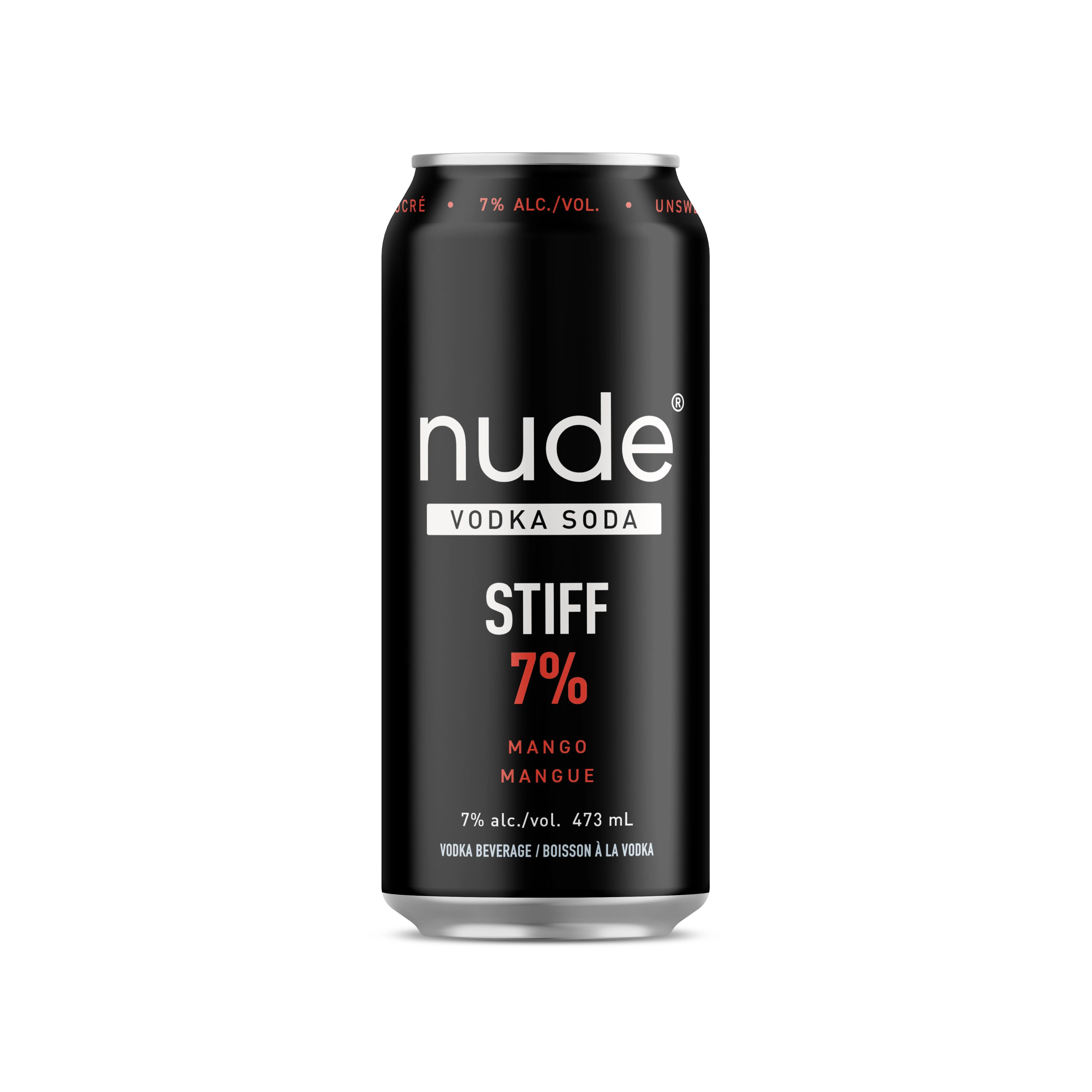 NUDE VODKA SODA STIFF 7% MANGO 473ML CAN