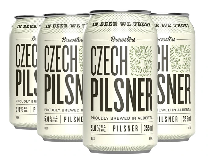 BREWSTERS CZECH PILSNER 355ML 6PK CAN