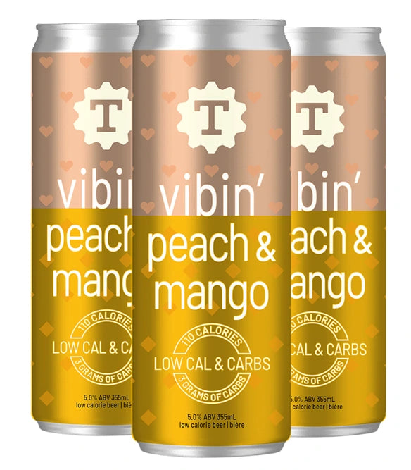 TAYLIGHT VIBIN PEACH MANGO 355ML 6PK CAN