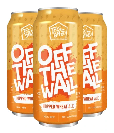 TOOL SHED OFF THE WALL HOPPED WHEAT ALE 473ML 4PK CAN