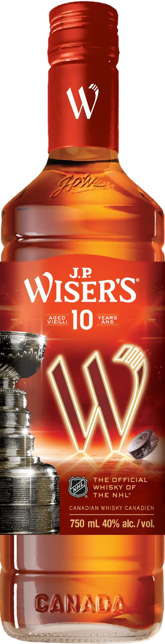 WISERS 10YR NHL EDITION CANADIAN WHISKY 750ML