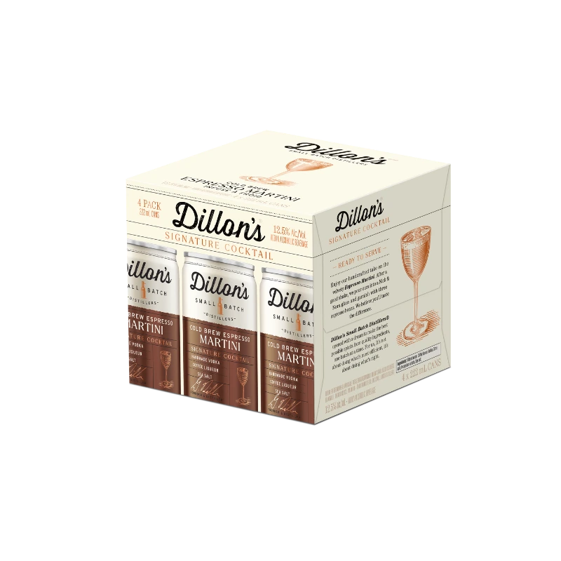 DILLONS COLD BREW ESPRESSO MARTINI 222ML 4PK CAN
