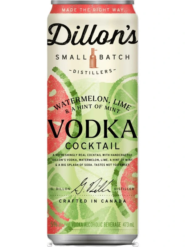 DILLONS VODKA COCKTAIL WATERMELON LIME MINT 473ML CAN