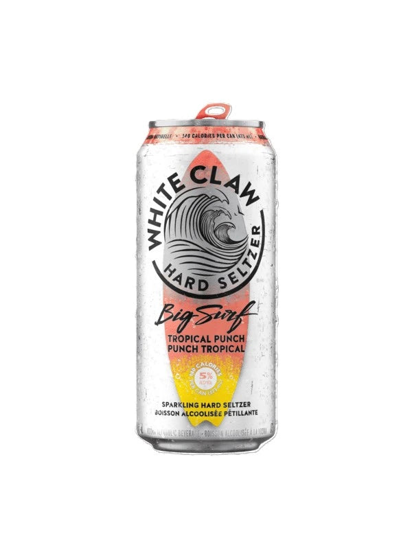 WHITE CLAW HARD SELTZER BIG SURF TROPICAL PUNCH 473ML CAN