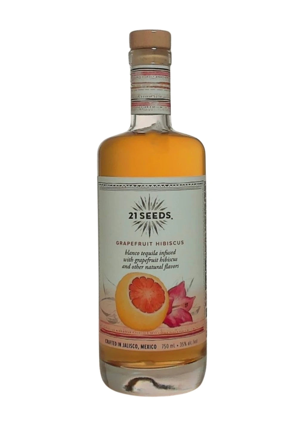 21 SEEDS VALENCIA ORANGE BLANCO TEQUILA 750ML