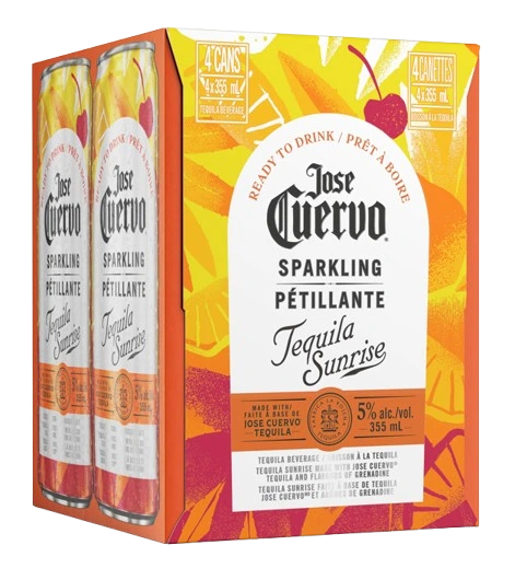 JOSE CUERVO SPARKLING TEQUILA SUNRISE 355ML 4PK CAN