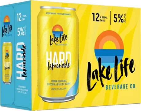 LAKE LIFE HARD LEMONADE 355ML 12PK CAN
