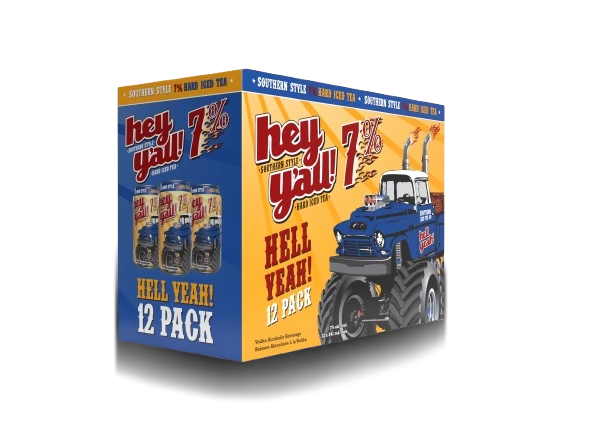 HEY YALL HARD ICED TEA 7% 341ML 12PK CAN