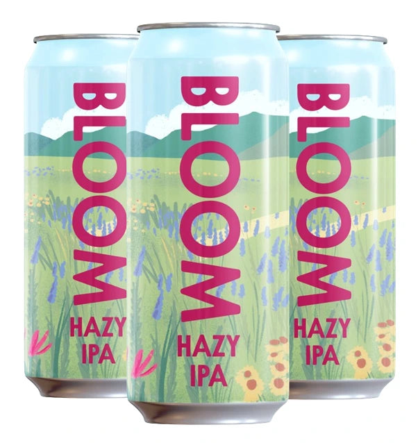BORN BREW BLOOM HAZY IPA 473ML 4PK CAN
