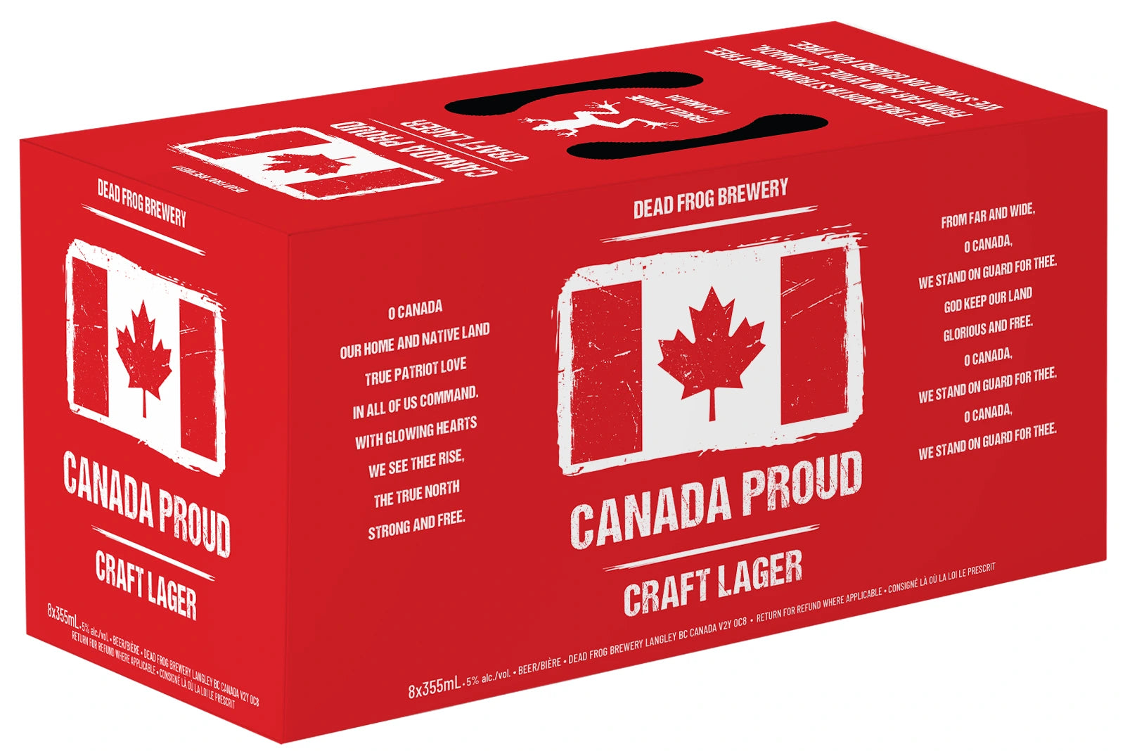 DEAD FROG CANADA PROUD CRAFT LAGER 355ML 8PK CAN