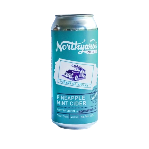 NORTHYARDS PINEAPPLE MINT CIDER 473ML CAN @ Kelowna [1057001]