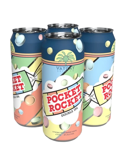 VAYCAY POCKET ROCKET DOUBLE IPA 473ML 4PK CAN
