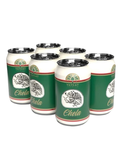 VAYCAY CHELA CERVEZA 355ML 6PK CAN