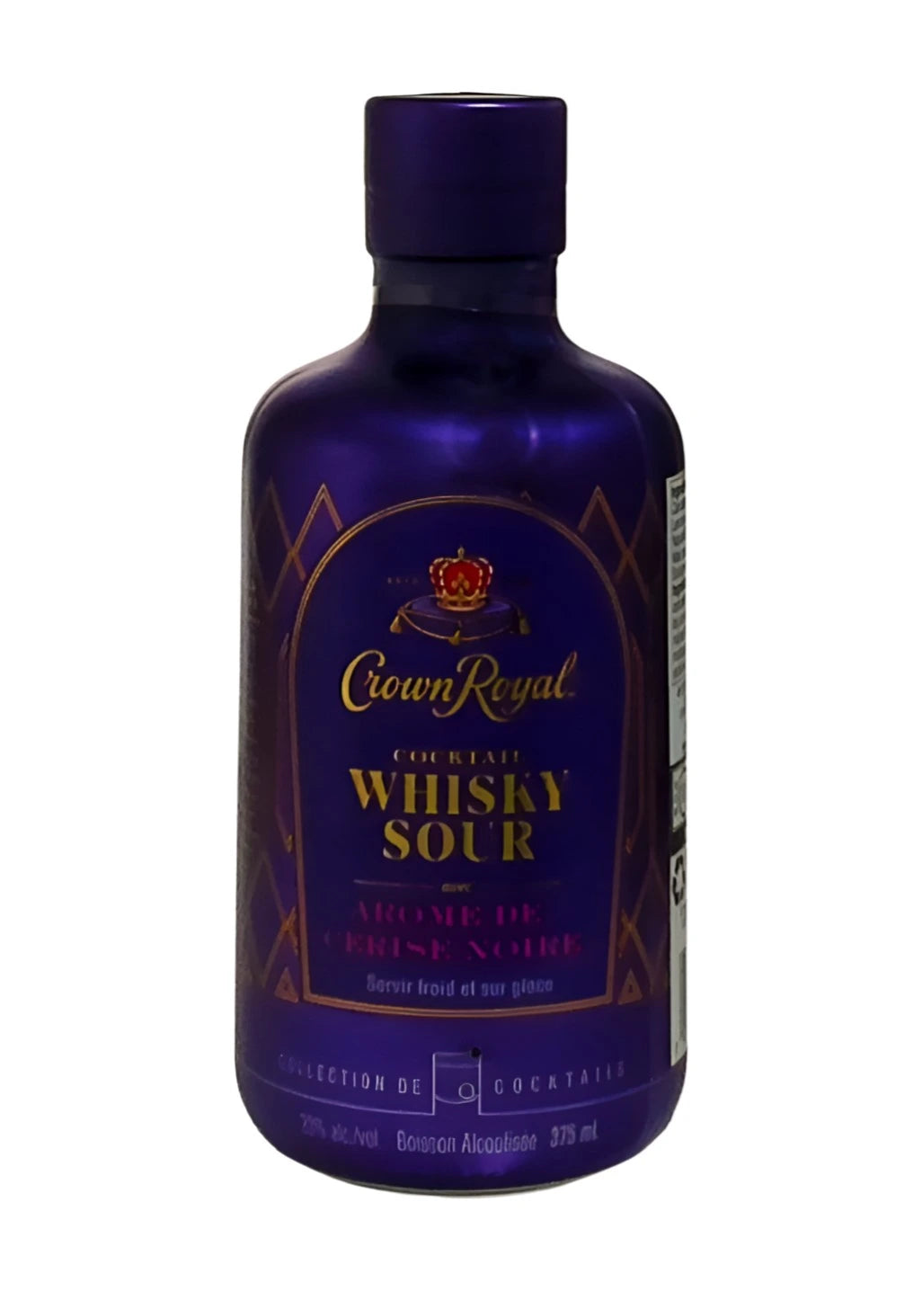 CROWN ROYAL BLACK CHERRY WHISKY SOUR 375ML