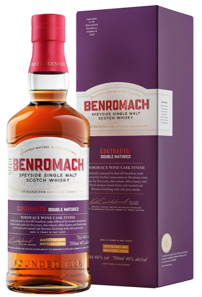 BENROMACH W&B SINGLE CASK BOURBON BARREL #492 2023 700ML