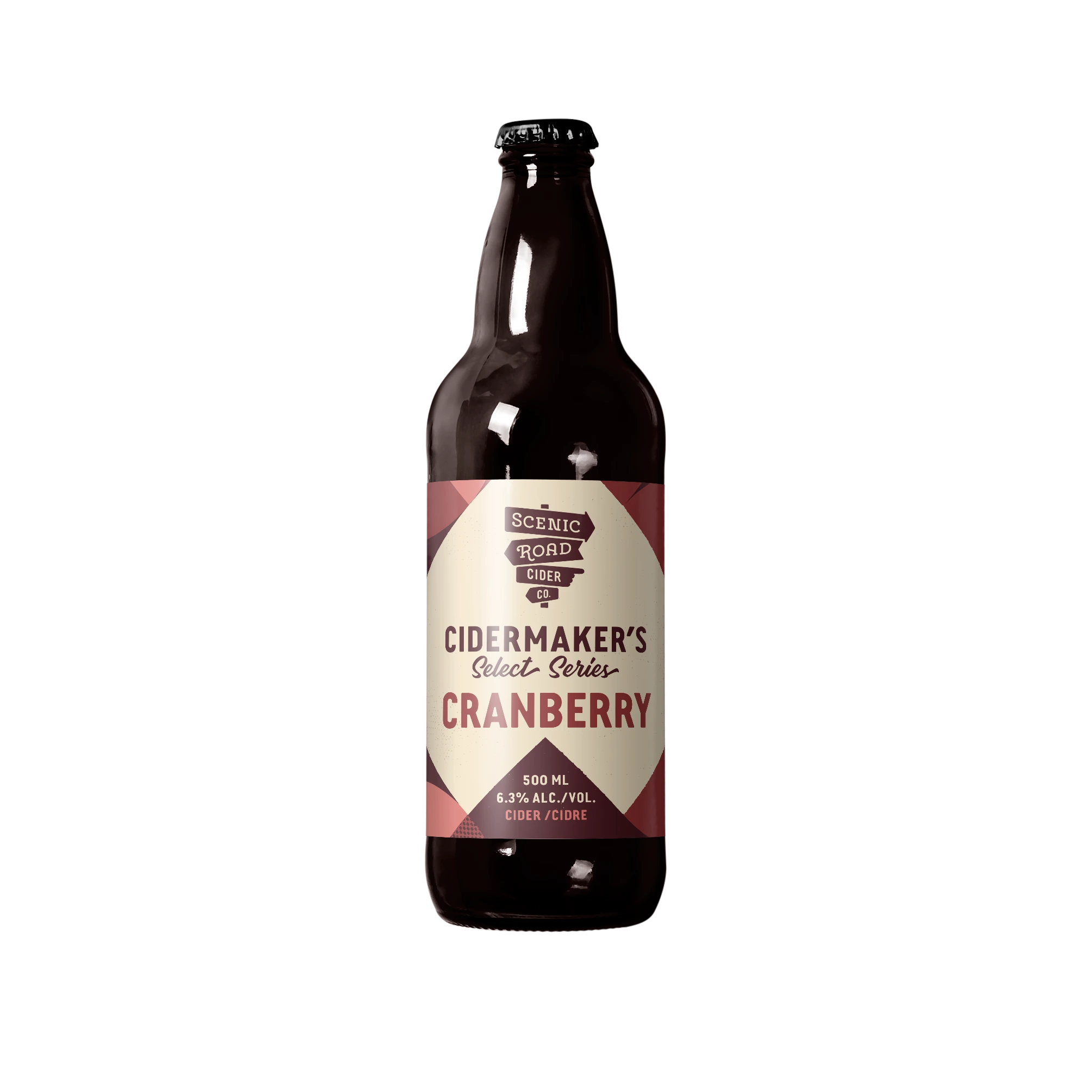 SCENIC ROAD CIDERMAKERS SELECT CRANBERRY CIDER 500ML BTL