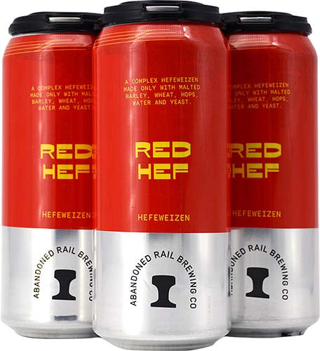 ABANDONED RAIL RED HEF HEFEWEIZEN 473ML 4PK CAN