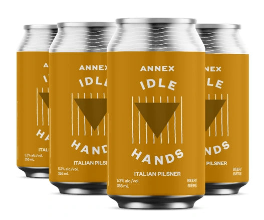 ANNEX IDLE HANDS ITALIAN PILSNER 355ML 6PK CAN