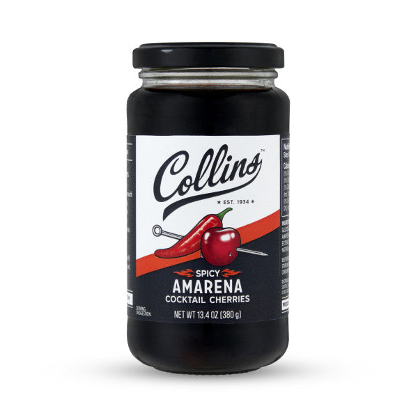COLLINS SPICY AMARENA CHERRIES 13.4OZ