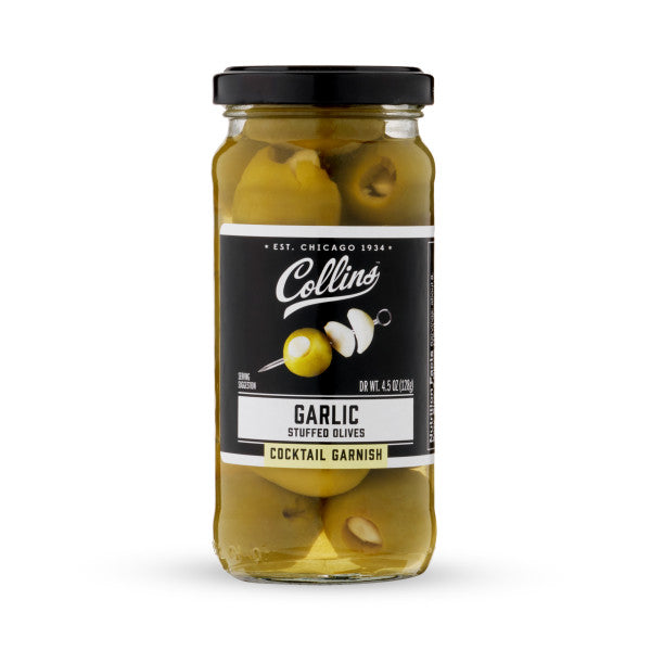 COLLINS GARLIC STUFFED OLIVES 4.5OZ