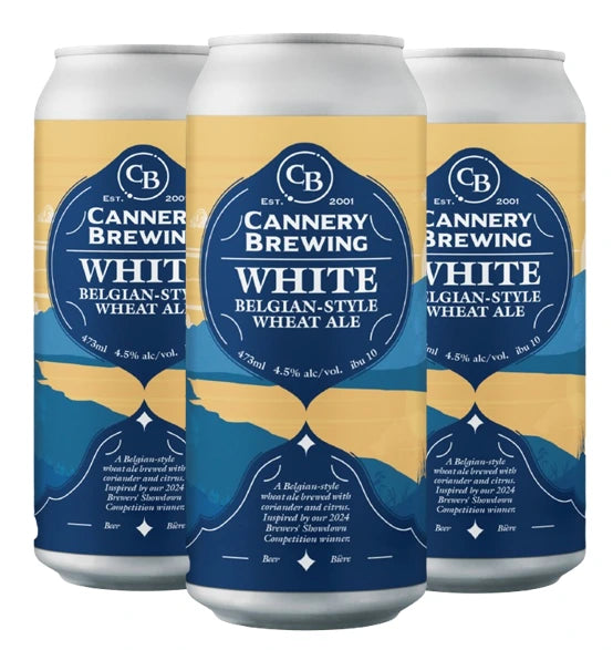 CANNERY WHITE BELGIAN WHEAT ALE 473ML 4PK CAN