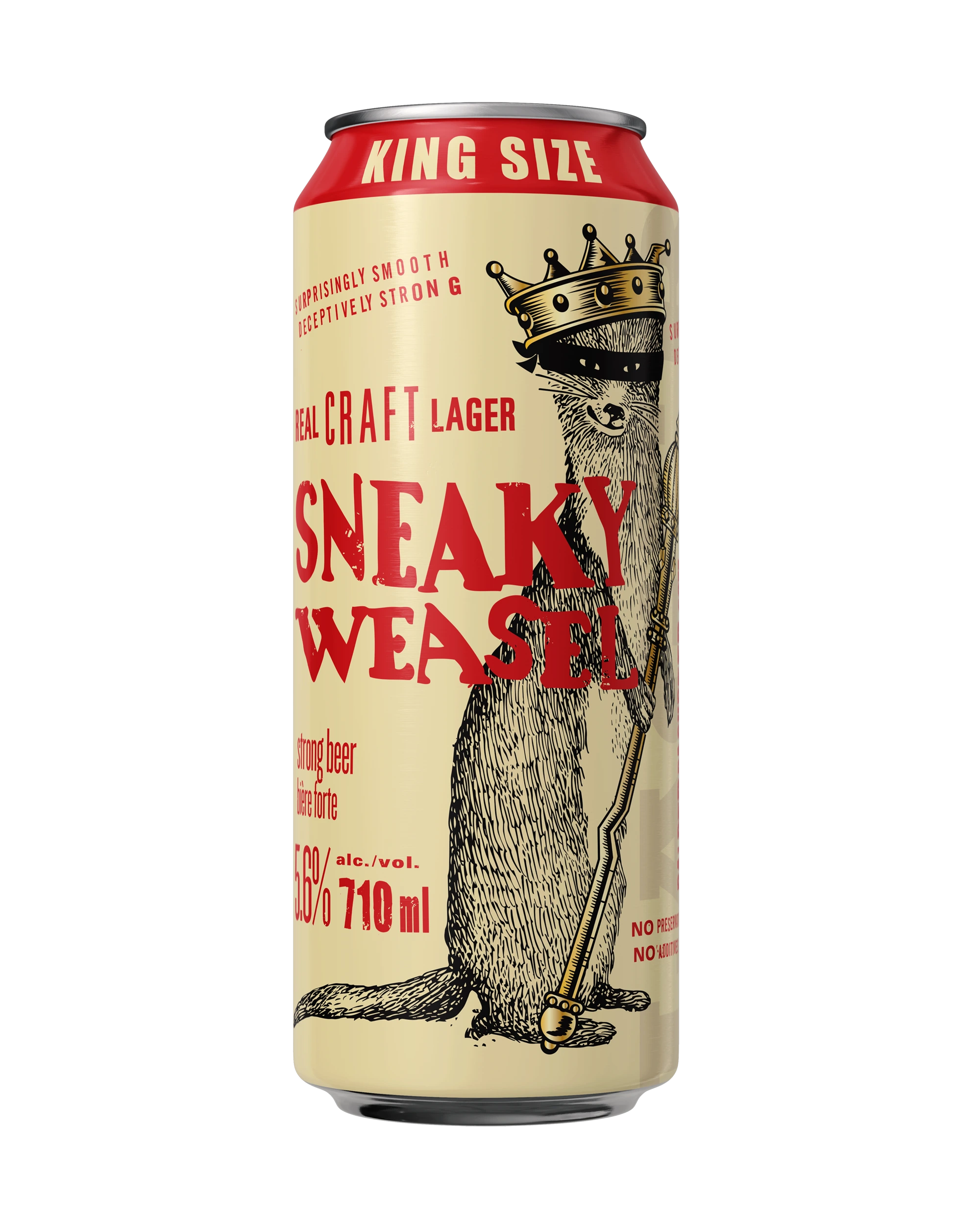 BALDERDASH SNEAKY WEASEL LAGER 710ML CAN