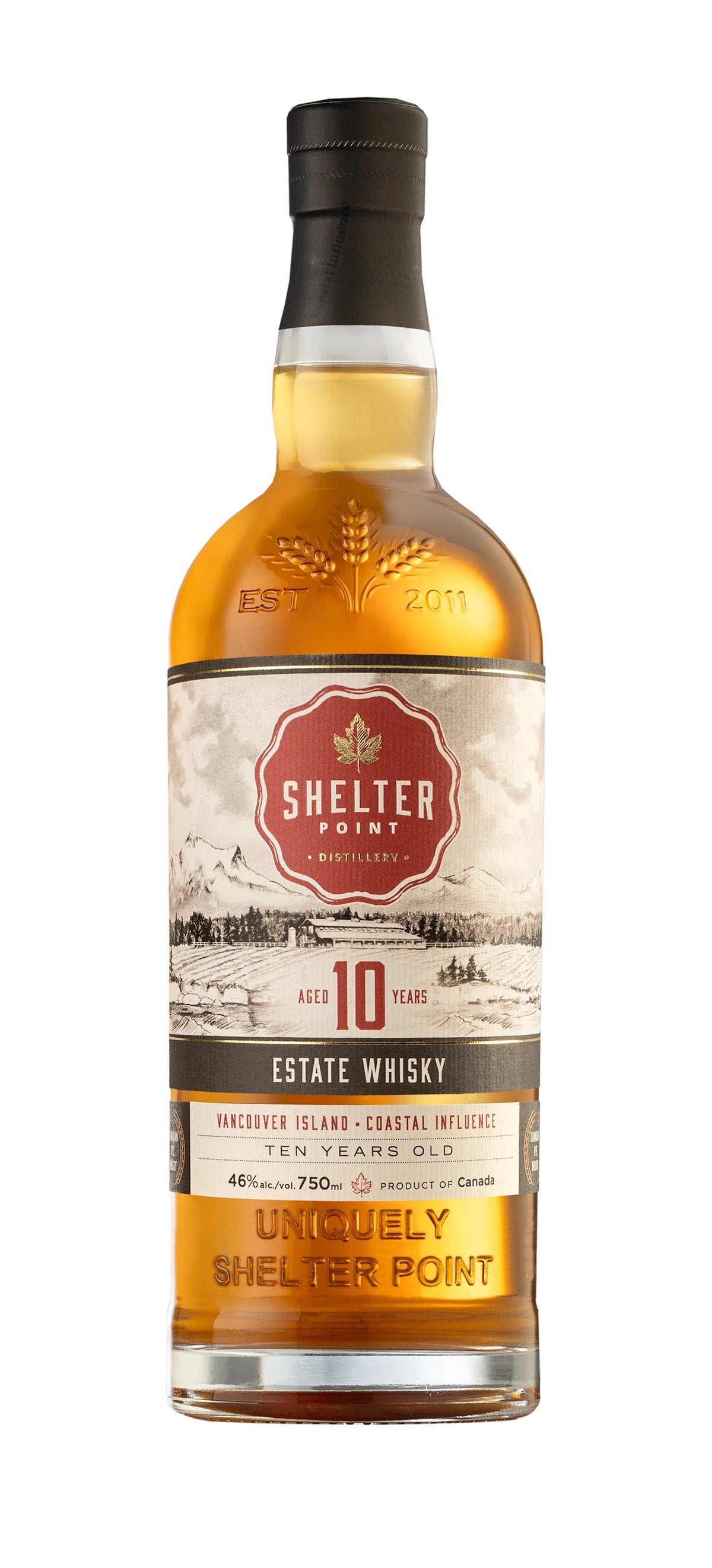 SHELTER POINT 10YR ESTATE WHISKY 750ML
