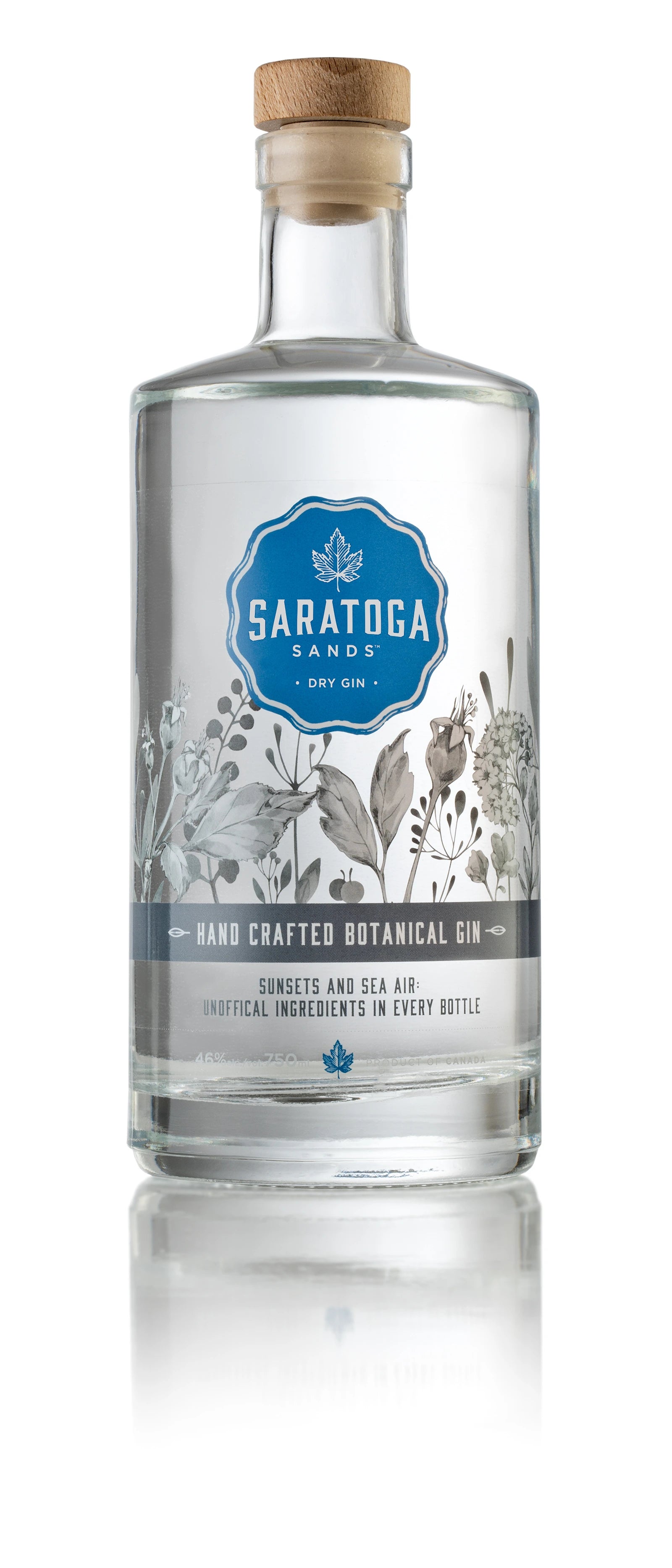 SARATOGA SANDS DRY GIN 750ML