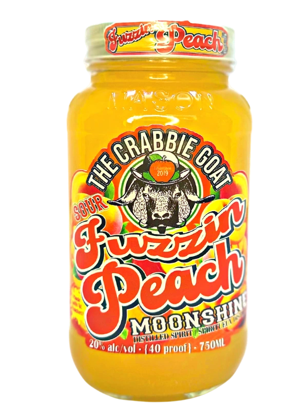 CRABBIE GOAT SOUR FUZZIN PEACH MOONSHINE 750ML