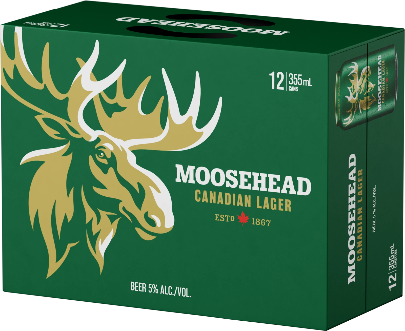 MOOSEHEAD LAGER 355ML 12PK CAN