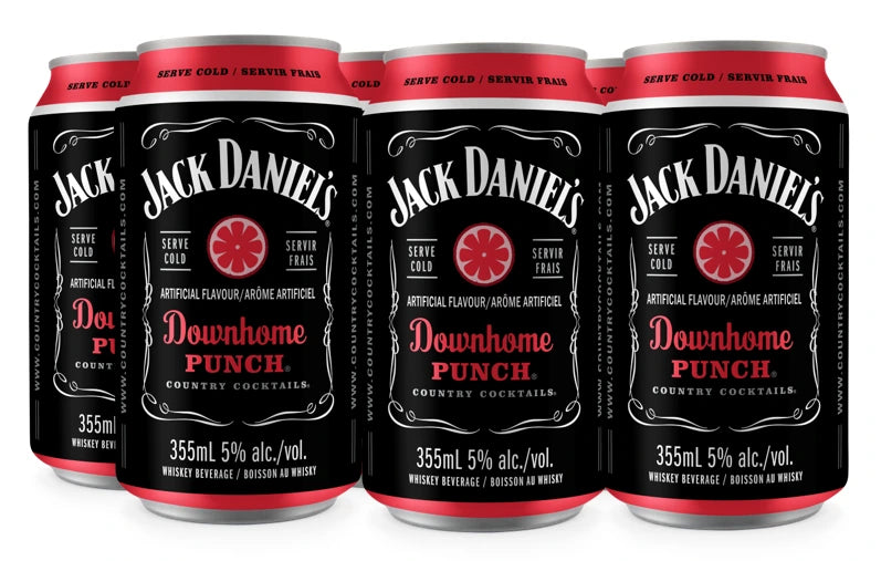JACK DANIELS DOWNHOME PUNCH 355ML 6PK CAN