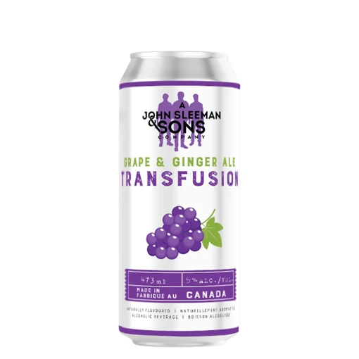 JOHN SLEEMAN & SONS GRAPE & GINGLE ALE TRANSFUSION 473ML CAN