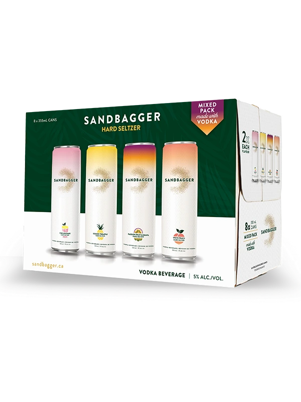 SANDBAGGER HARD SELTZER VODKA MIXER 355ML 8PK CAN