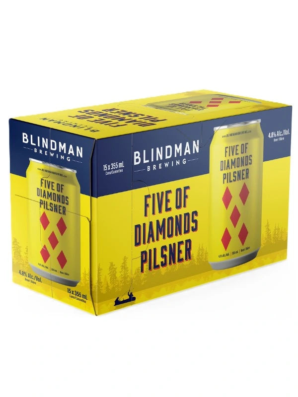 BLINDMAN FIVE OF DIAMONDS PILSNER 355ML 15PK CAN