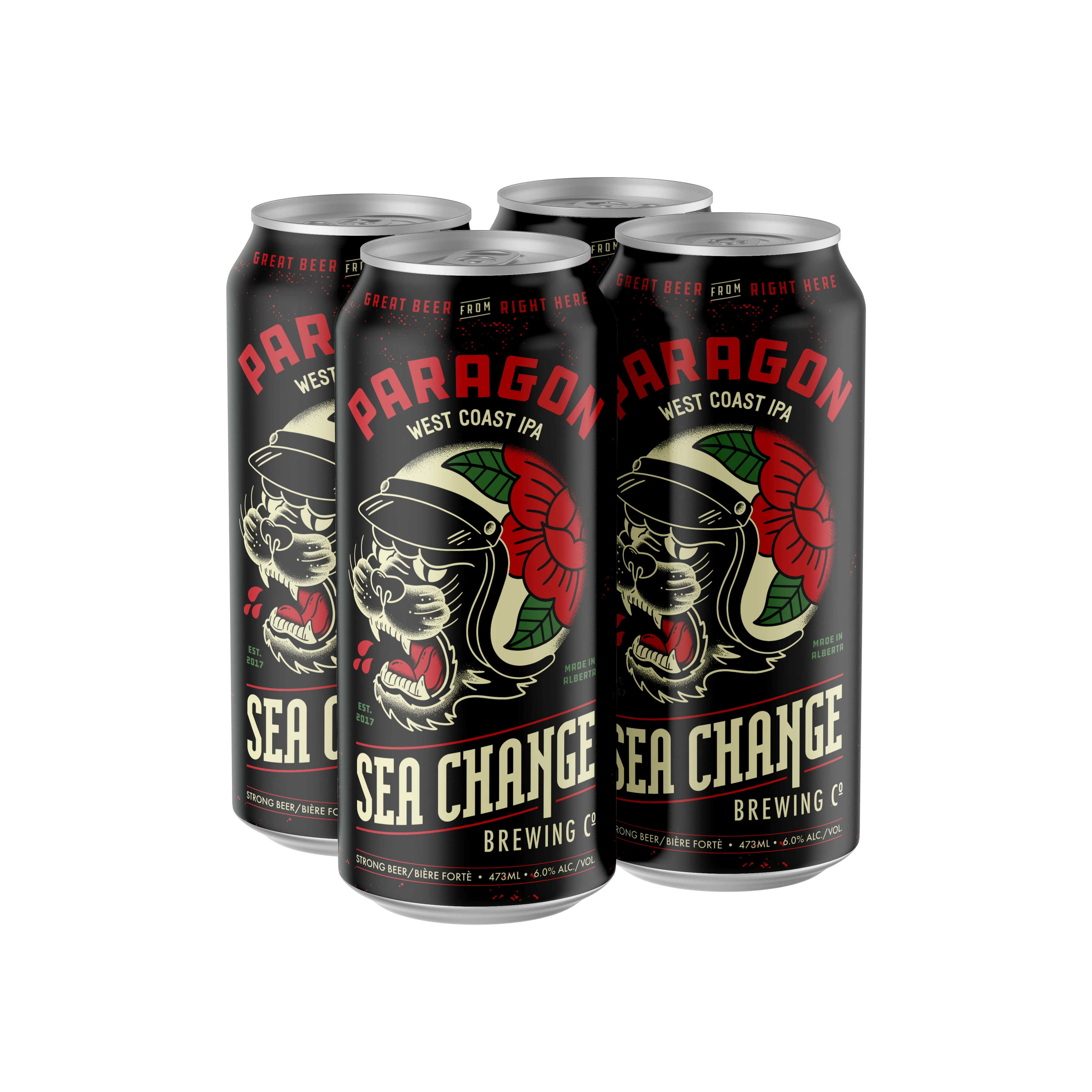 SEA CHANGE PARAGON WEST COAST IPA 473ML 4PK CAN