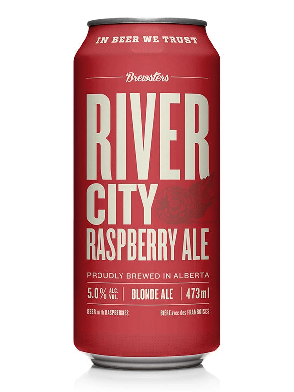 BREWSTERS RIVER CITY RASPBERRY ALE 473ML CAN