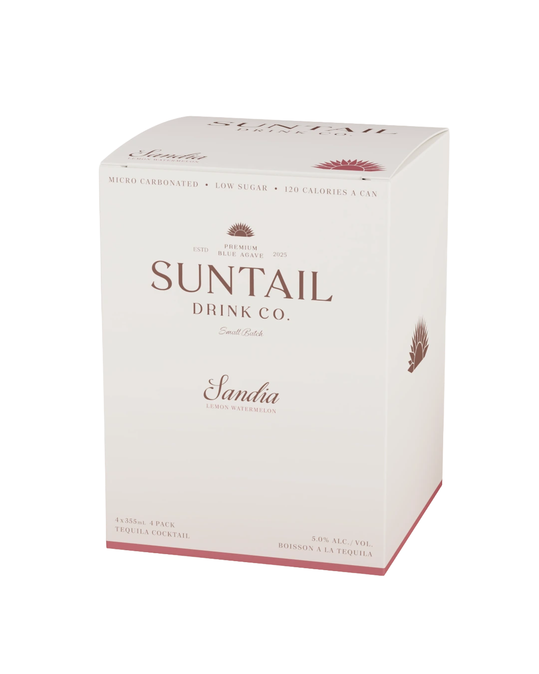 SUNTAIL SANDIA LEMON WATERMELON 355ML 4PK CAN