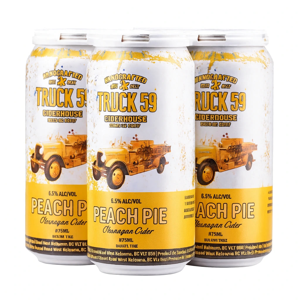 TRUCK 59 PEACH PIE CIDER 473ML 4PK CAN